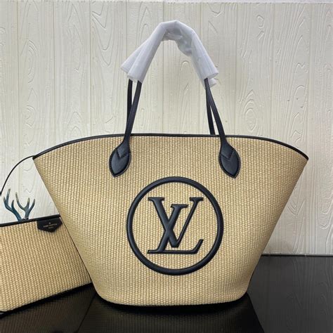 louis vuitton straw bags|louis vuitton beach bag clear.